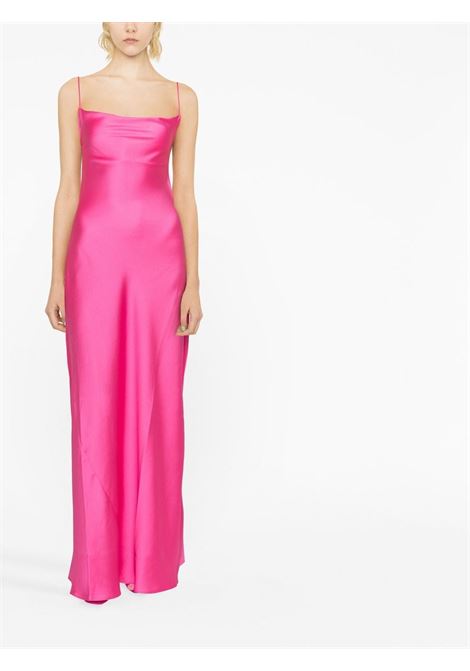 Fucsia isabelle side-slit slip maxi dress - women THE ANDAMANE | T130131ATNP171390